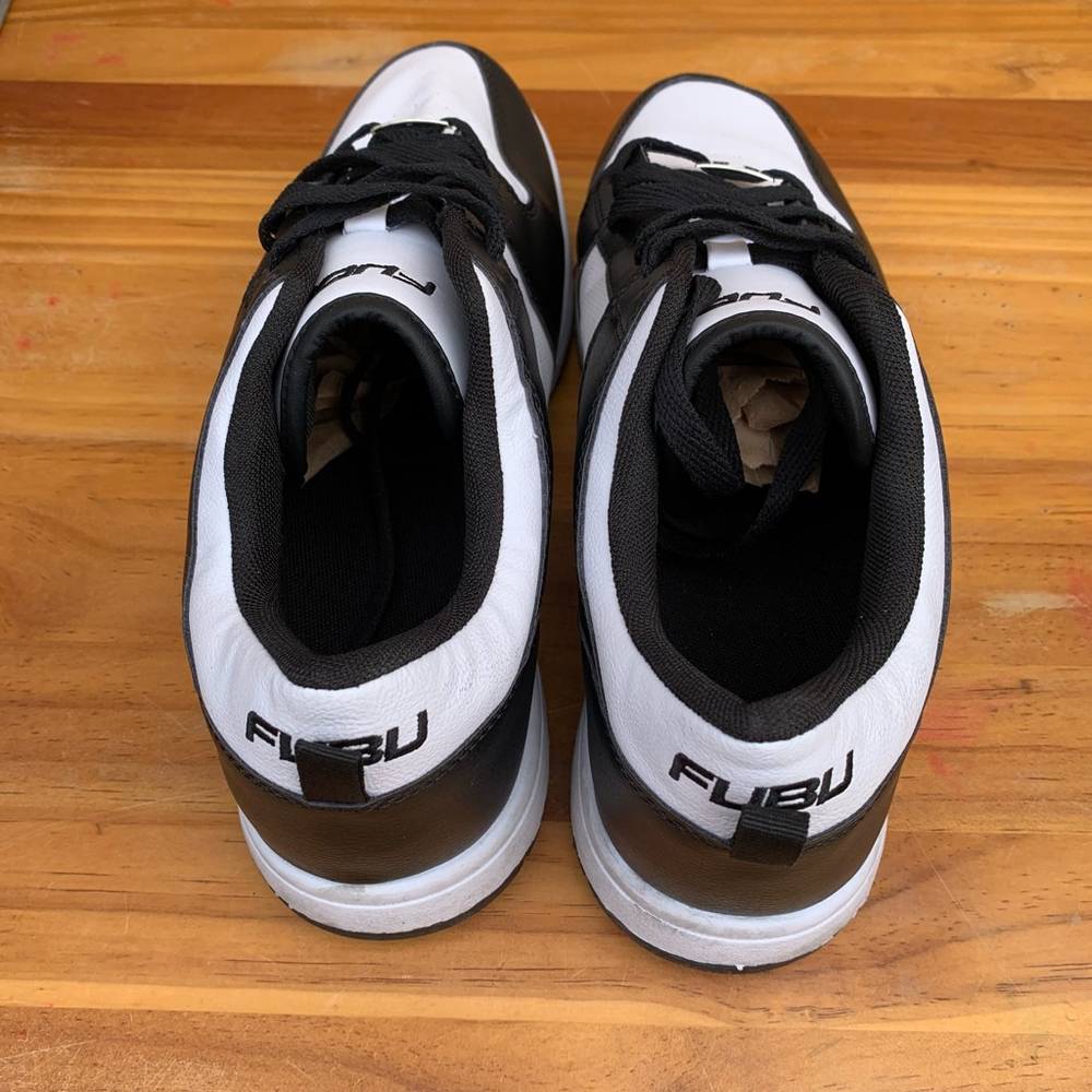 New! Men's FUBU Sneakers Size 9.5 White and Black - Picture 5 of 5